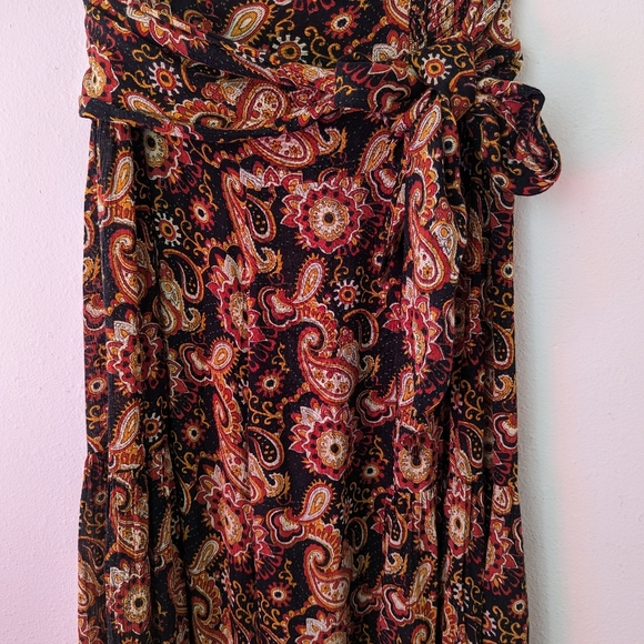 Free People Pants FP One Aloha Paisley Printed Wide Leg Flowy Pants Size Medium - Picture 4 of 15